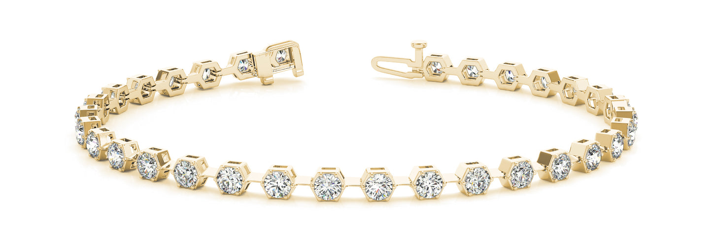 TENNIS BRACELET In 18K Yellow Gold