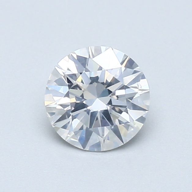 Tulip Solitaire Engagement Ring For Round Shape In 14K White Gold and 0.6 Carat Round Shape Natural Diamond