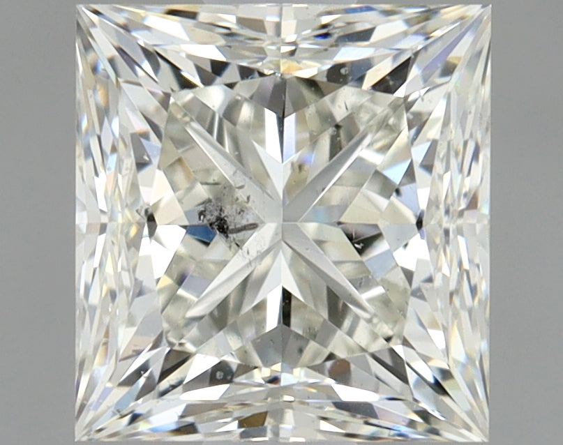 Vintage Engagement Ring For Princess Shape In 14K Yellow Gold and 1.01 Carat Princess Shape Natural Diamond