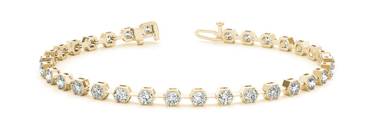 TENNIS BRACELET In 18K Yellow Gold