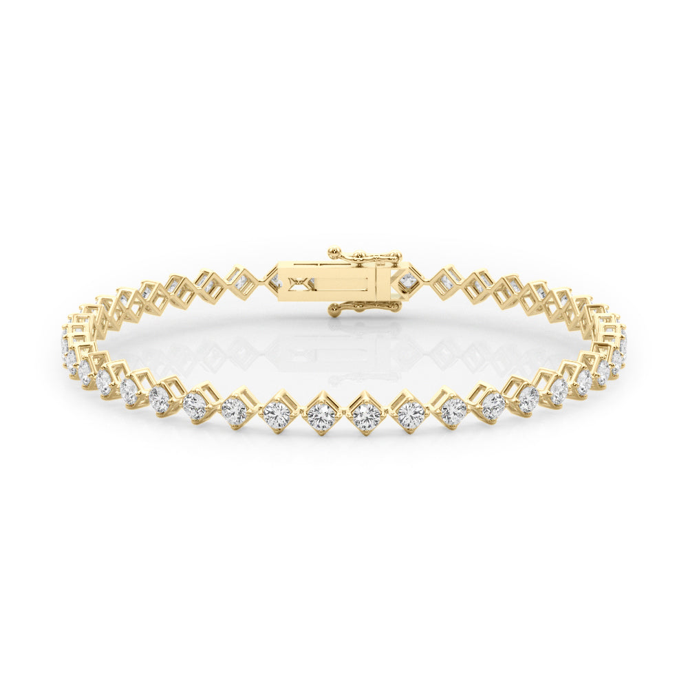TENNIS BRACELET In 14K Yellow Gold
