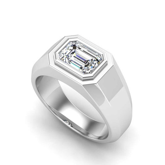 Solitaire Engagement Ring For Cushion Shape In 14K White Gold and 0.91 Carat Cushion Shape Natural Diamond