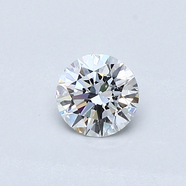 SolitaireEngagement Ring For Cushion Shape In 14K White Gold and 0.32 Carat Round Shape Natural Diamond