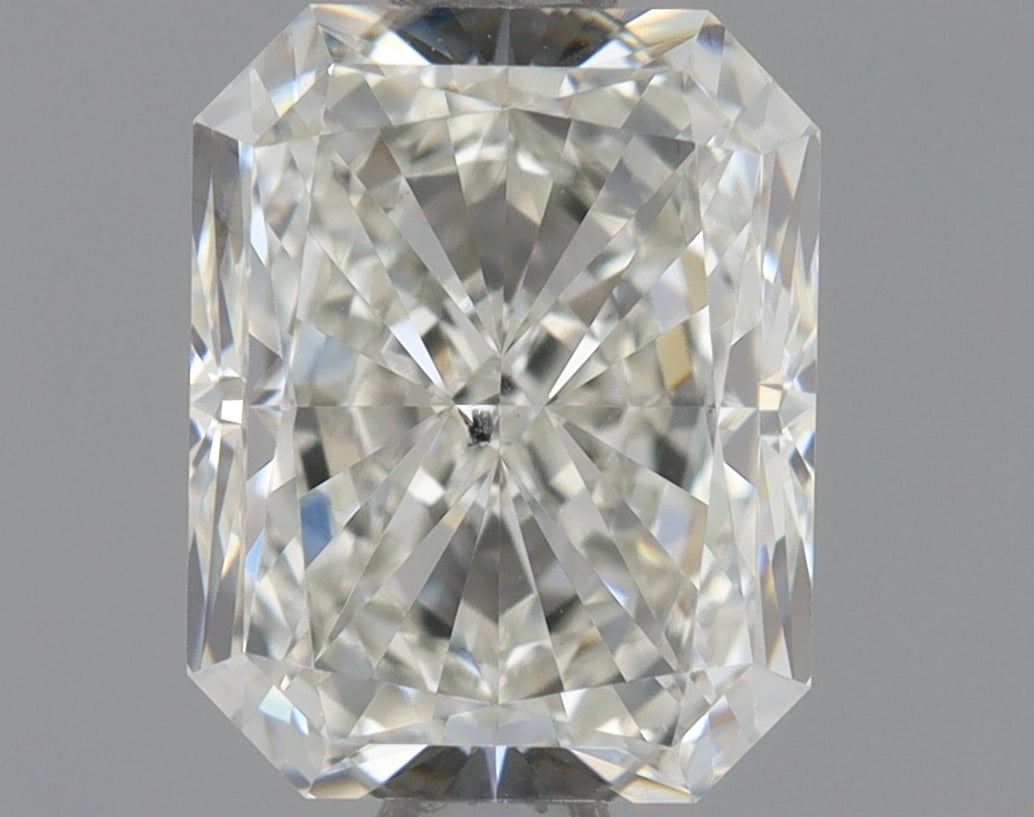 Solitaire Engagement Ring For Radiant Shape In 14K Yellow Gold and 1.01 Carat Radiant Shape Natural Diamond