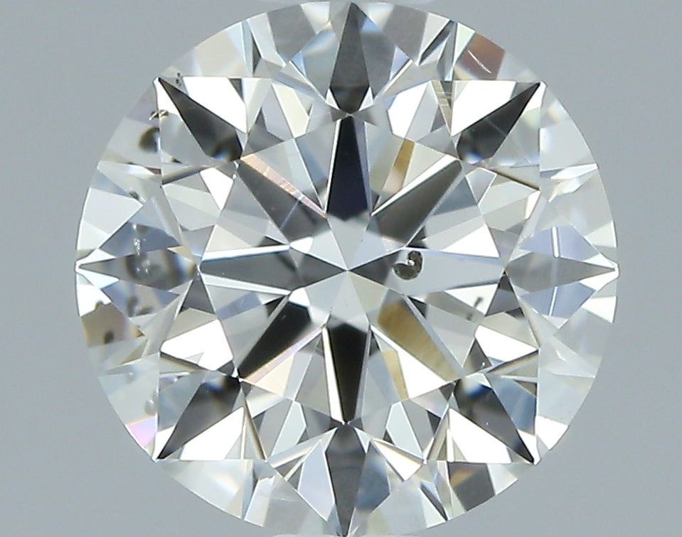 6 prong Round Solitaire For Round Shape In 14K White Gold and 1.01 Carat Round Shape Natural Diamond