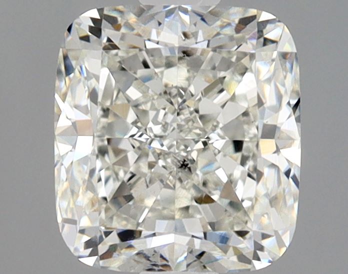 Halo Engagement Ring For Cushion Shape In 14K White Gold and 1.01 Carat Cushion Shape Natural Diamond