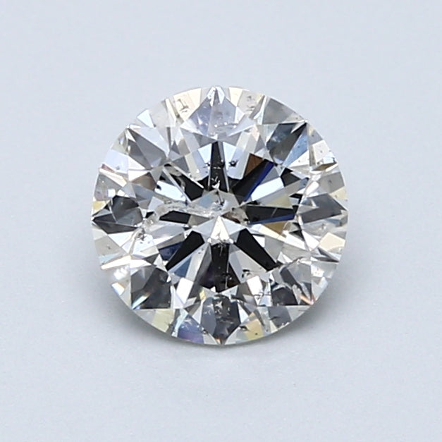 Solitaire Engagement Ring For Round Shape In 14K White Gold and 1.0 Carat Round Shape Natural Diamond